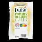Pomme de terre cube cuite sous vide 